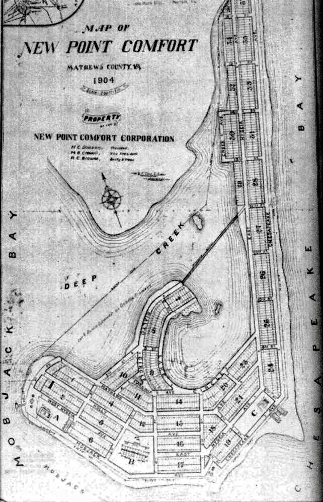 New Point Comfort Development Company Subdivision Plan - 1904