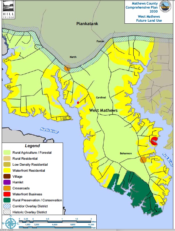 Comprehensive Plan map showing West Mathews Future Land Use.