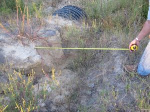 2013--eroded area 4-feet wide 